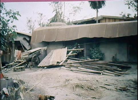 My grandma's house in Zambales, Philippines affected by the eruption.