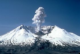 In the photo above you can see Mt St. Helen's in Washington State still smoking two years after the initial eruption which occurred on May 18th 1980.