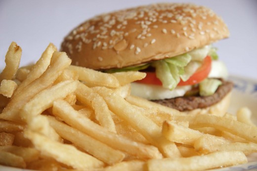 Foods high in fat and sugar can cause many health problems.