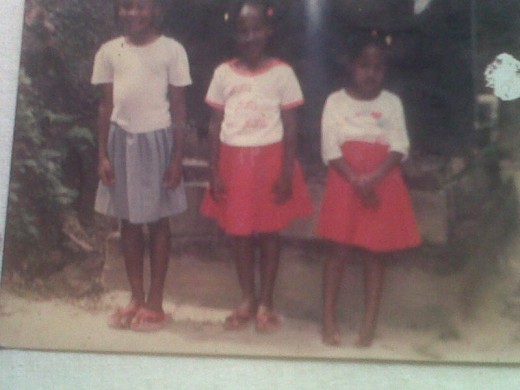 My two elder sisters and myself   "The three Muskeeteers"