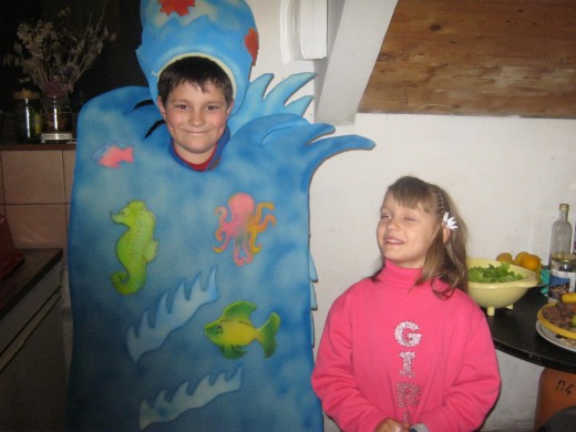 the whole class went as "the bottom of the sea"