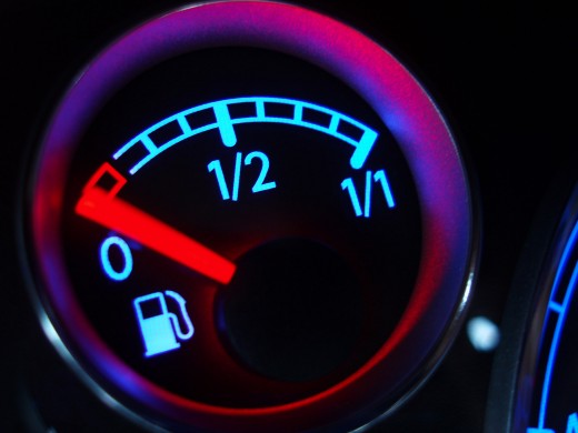 Empty fuel tank