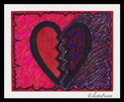 My art therapy. Sharpies and card stock.