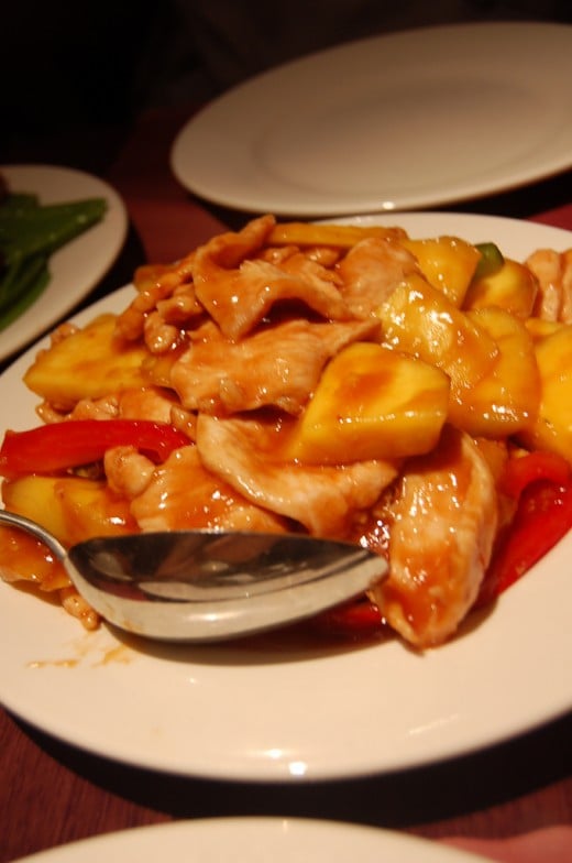 Stir-Fried Chicken with Mango