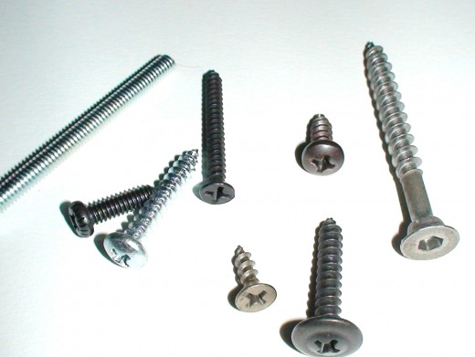 Screws come in a number of sizes which have been standardized in US and metric sizes.