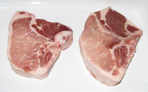 Uncooked Pork Chops