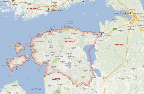 Estonia and neighbors.