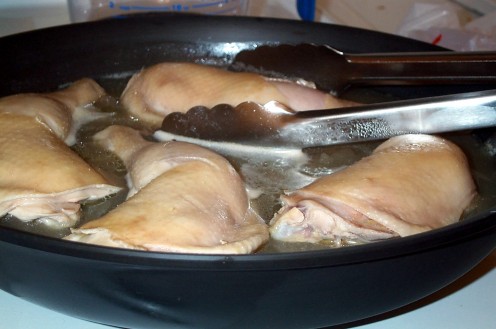 Poached Chicen Breasts