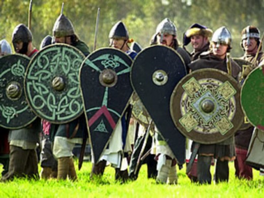 Saxon shield wall