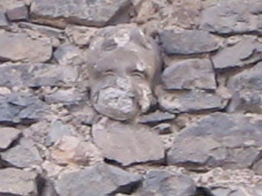Even in architecture, angry faces are used to intimidate and frighten off others.