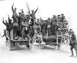 Canadian Soldiers returning home.