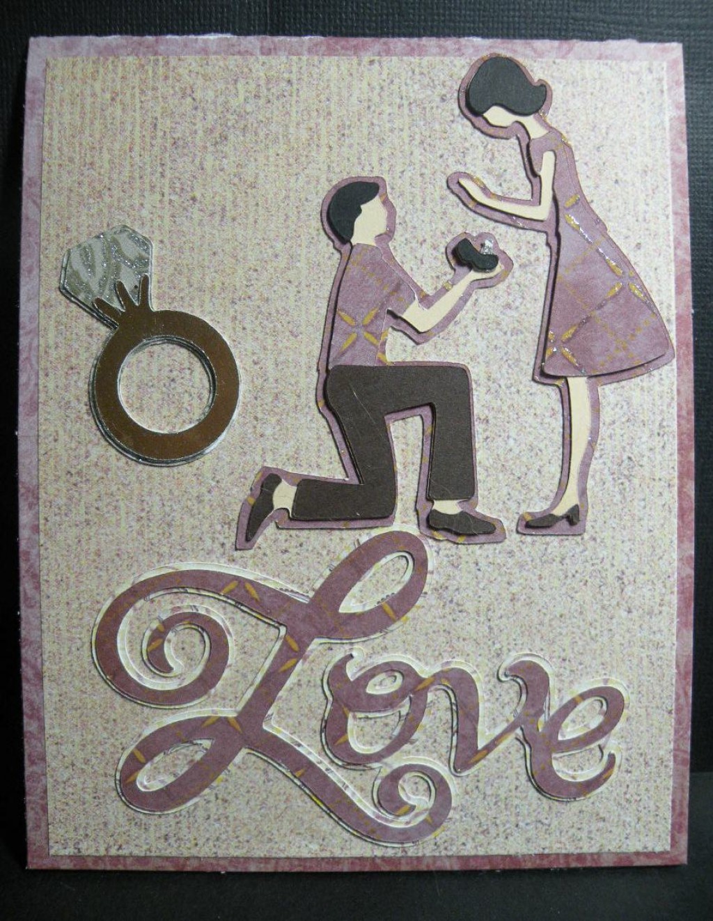 Easy to Make Engagement Card Idea using a Cricut