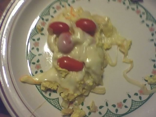 Eggs and Cheese with Cherry Tomatoes made by my friend Tom.