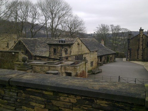 A peek over the old courtyard and stables