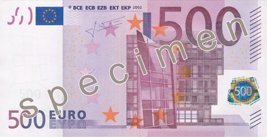 the €500 euro note