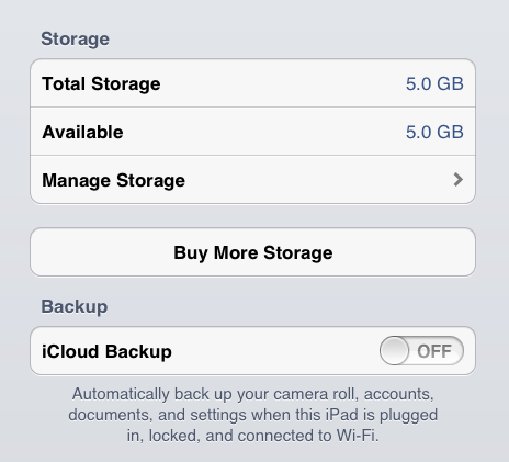 iCloud brings a free 5GB storage