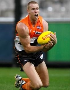 Jonathan Giles (pictured) looks set to lead GWS ruck division this year.