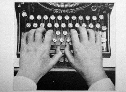 writing online is *almost* like writing on a typewriter