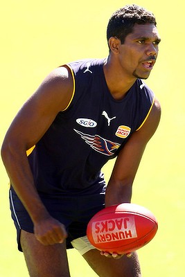 Gerrick Weedon (pictured) impressed in the round 1 of the NAB Cup and is a good chance to claim Mark LeCras' open spot for round 1 of the AFL season.
