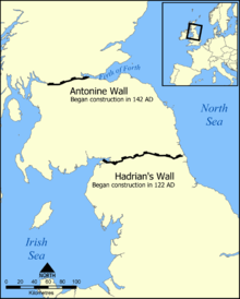 Map of Hadrian's Wall