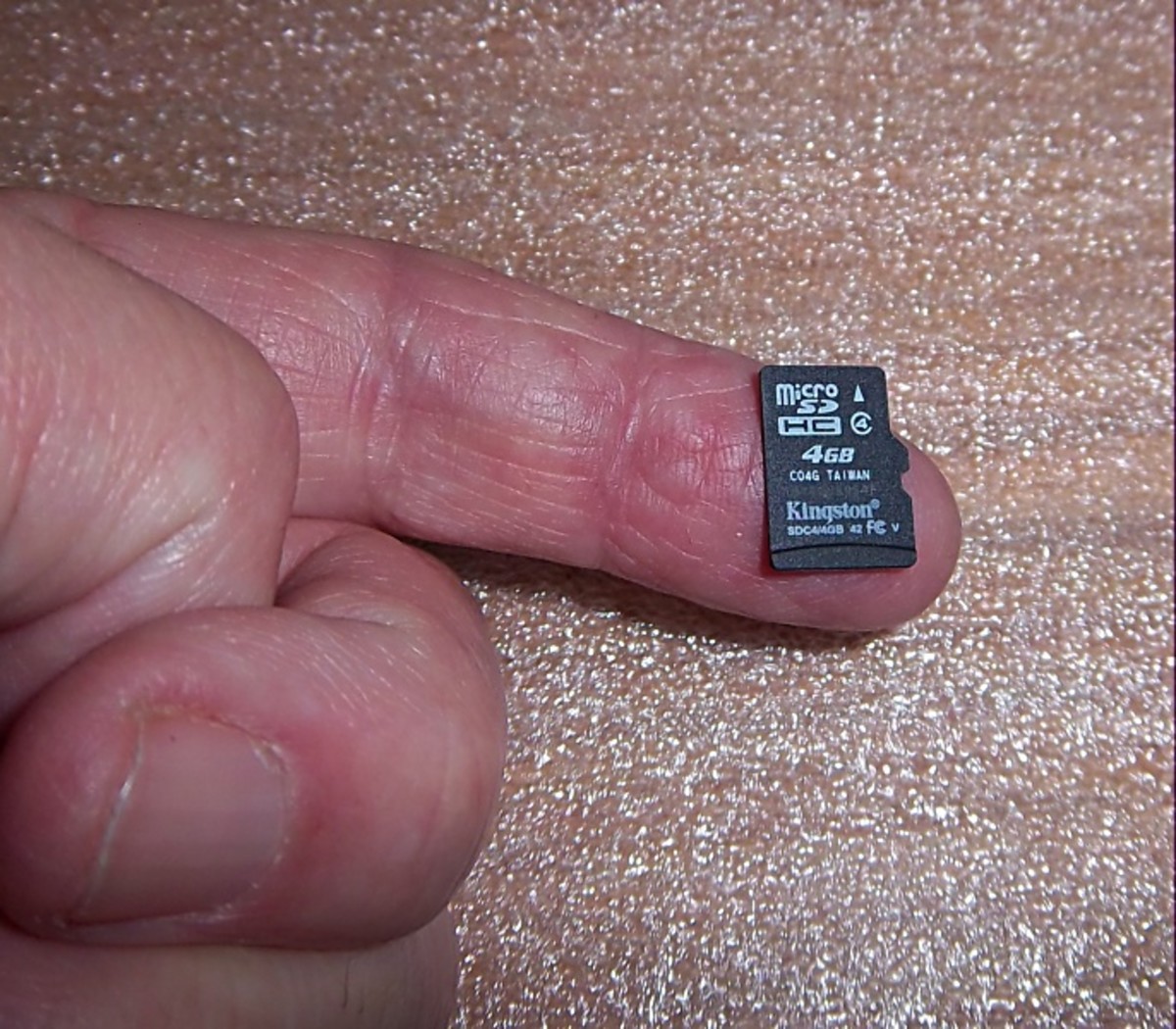 Bir Micro SD bellek Kart