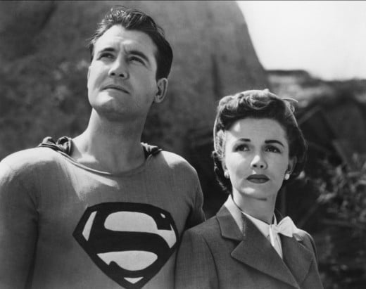 George Reeves and Phyllis Coates