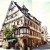 2 photos pieced together showing cross or half timbered houses in Herrenberg 2 photos pieced together showing cross or half timbered houses in Herrenberg
