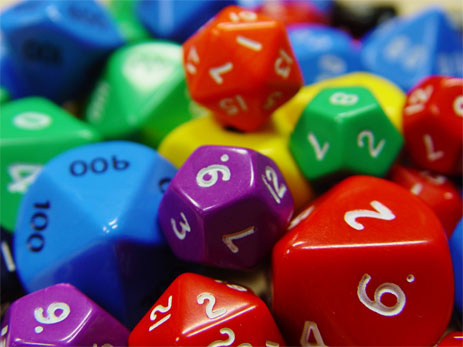 The new Marvel Heroic RPG requires lost of dice--and lots of different kinds of dice.