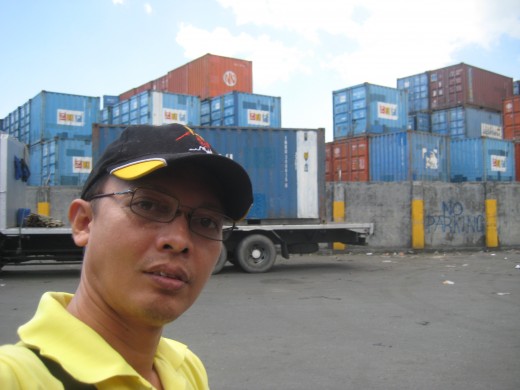 Travel Man at the South Harbor, Manila, Philippines