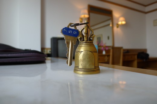 Interesting little room key.