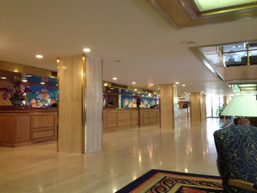 The Montien has a big grand lobby.