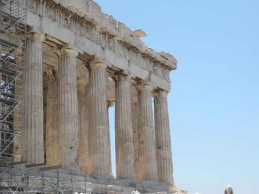 I love the columns of the Parthenon.  So impressive, and amazing. 