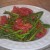 Veggies set aside before wilting the spinach Veggies set aside before wilting the spinach