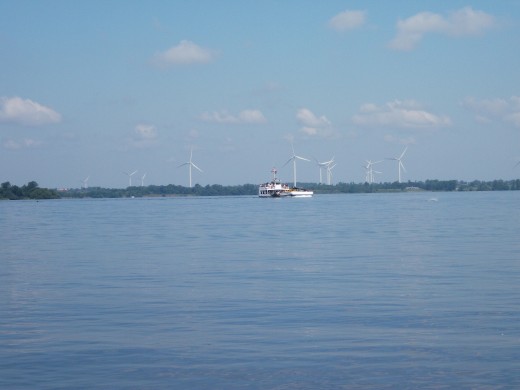 View of Wolfe Island, Ontario from Cape Vincent, New York