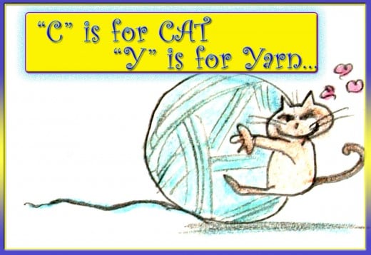 A cat and a ball of yarn are best friends!!