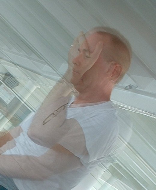 Sometimes I feel pretty groggy and need to get some sleep. Here I am on a ferry boat going from Cebu to Bohol, Philippines. Photo credit: Juvy Martin.