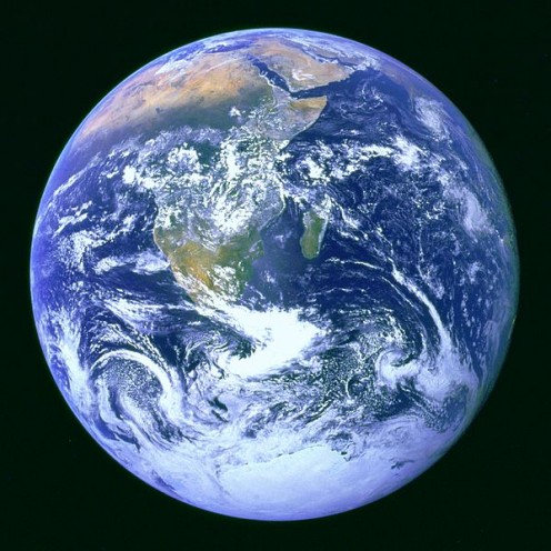 Earth - the blue marble - "To see the world in a grain of sand, and to see heaven in a wild flower, hold infinity in the palm of your hands, and eternity in an hour." -- William Blake