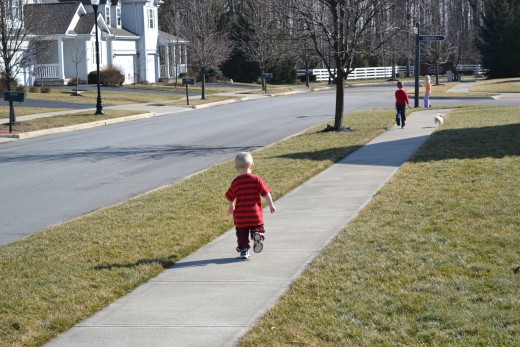 My Two Year Old Doing His Sprints