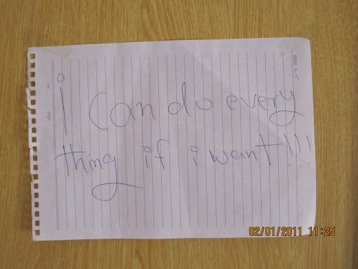While I was on a mission, I saw this in an Afghan female's room. Inspiring, isn't it?