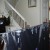 I was planning to sew the end of the threads on the other side of the curtain but couldn't find the needle. So I used my kids' old toys as weights to stop the pictures on the front from dropping down and taped the threads to secure their positions. I was planning to sew the end of the threads on the other side of the curtain but couldn't find the needle. So I used my kids' old toys as weights to stop the pictures on the front from dropping down and taped the threads to secure their positions.