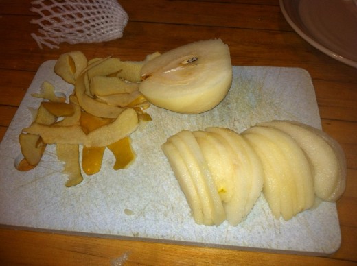 Sliced Asian Pear-apple
