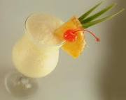 This delicious alcohol drink is made with pineapple juice, creme of coconut, rum and crushed ice for a fabulous taste sensation.  