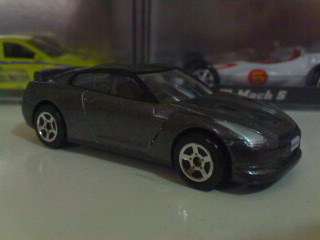 Brian's gray R35 GTR diecast. This particular diecast is made by Majorette but other brands like Tomica, Hotwheels, etc... also produced diecast replicas of said car