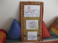 Hang your own handmade paintings, drawings or collages on your home walls