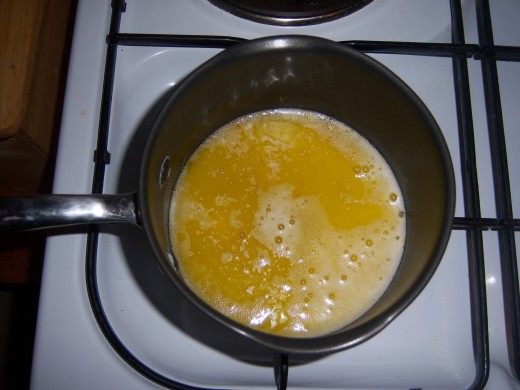 3. Dissolve the soft brown sugar and honey in the butter or margarine....
