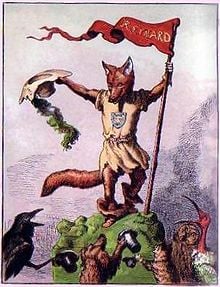 Reynard the Fox, drawn by Edward Griset, from an 1869 children's book. 
