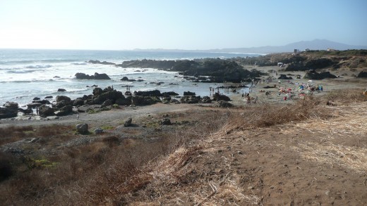 One of many beaches along the coastal route.