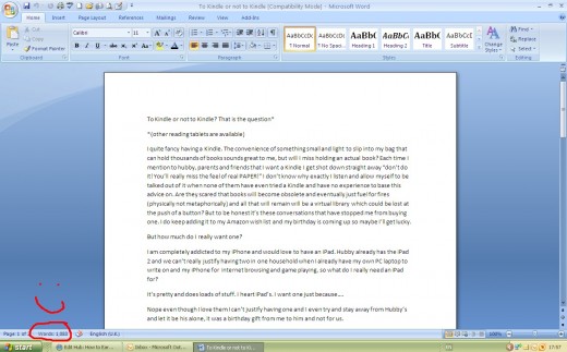 Microsoft word will show you your word count as you type and makes spelling and grammar checks very easy.