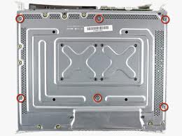 six screws to remove bottom half of the case