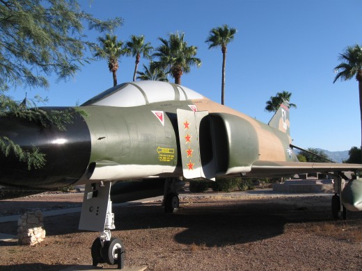 Frontal View of the F-4 Phantom II Fighter Jet Flown by Col Olds in Vietnam